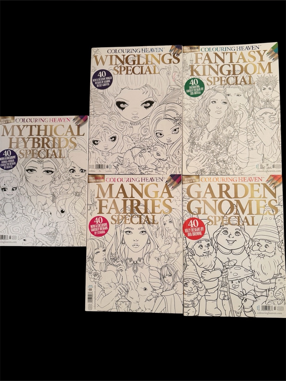 Colouring Heaven Collections Adult Colouring books brand new